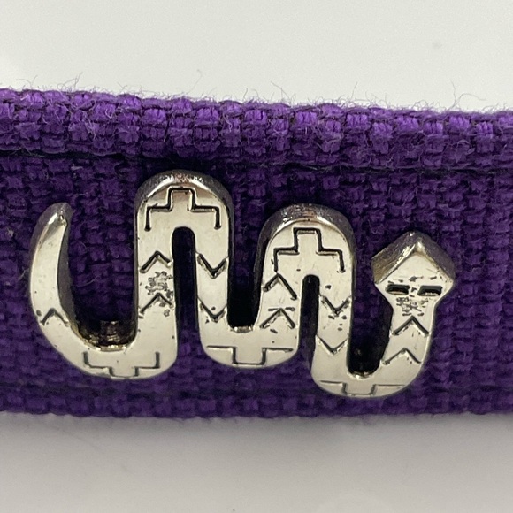 Western Belt Zuni Animal Motif Purple Belt 28" NWOT - Picture 6 of 16